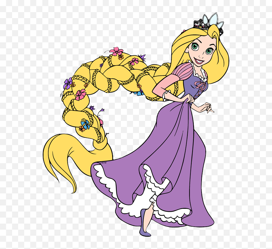 Clip Art Of Rapunzel Wearing Her Crown Rapunzel Tangled - Rapunzel Clipart Emoji,Dream Clipart