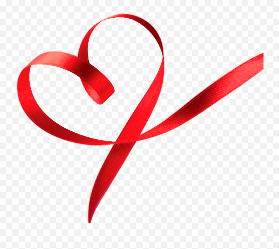 Library Of Red Heart Vector Library - Ribbon Heart Shape Png Emoji,Red Heart Transparent Background