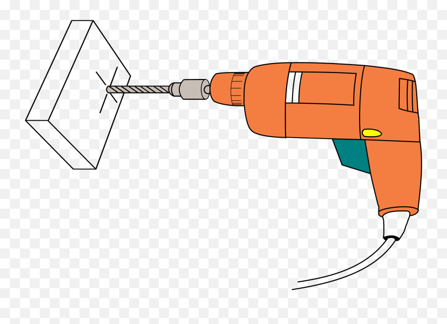 Pistol - Hand Drill Machine Drawing Emoji,Drill Png