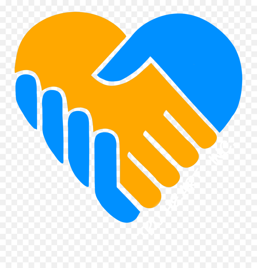 Blue And Yellow Heart Logo - Logodix Heart Helping Hand Png Emoji,Heart Logos