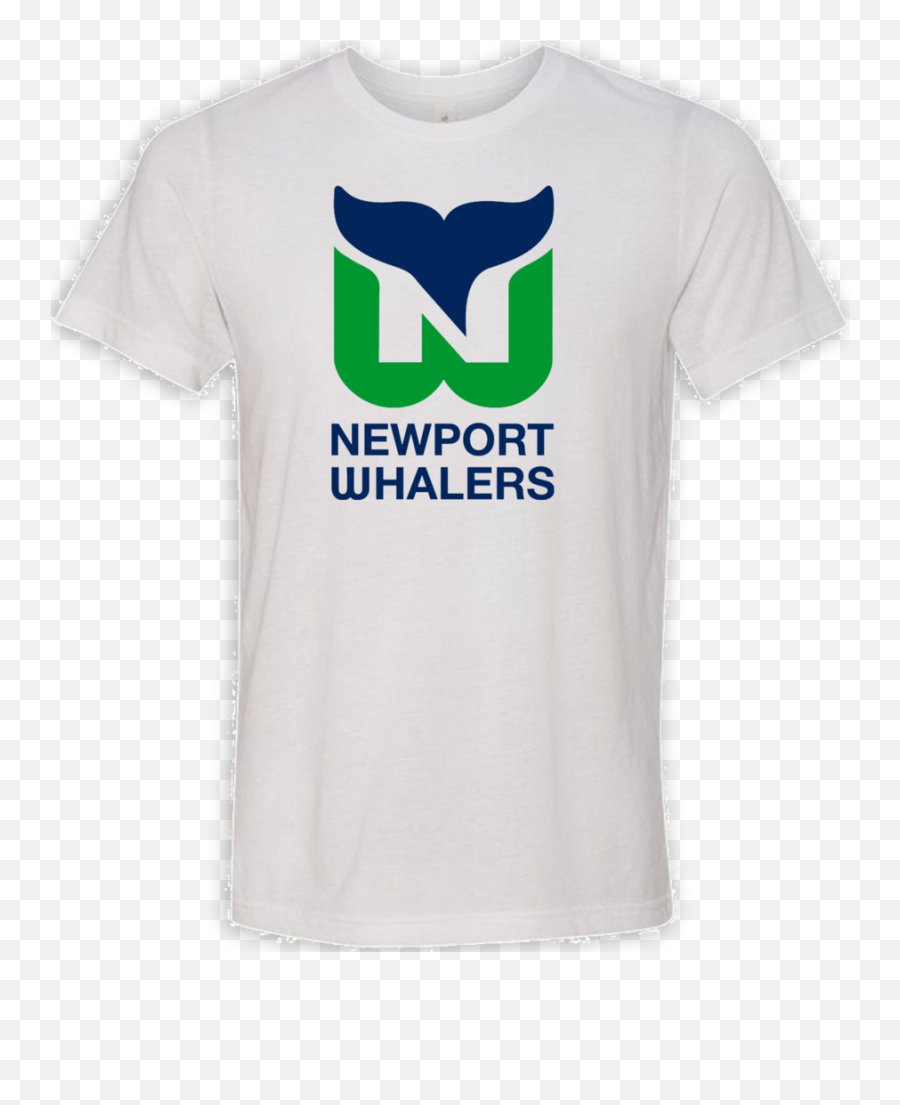 Newport Whalers Hockey Logo Triblend T - Shirt Short Sleeve Emoji,Whalers Logo