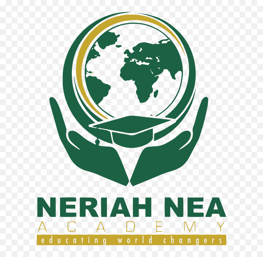 Neriah Nea Academy - World Map Black Contour Emoji,N E A Logo