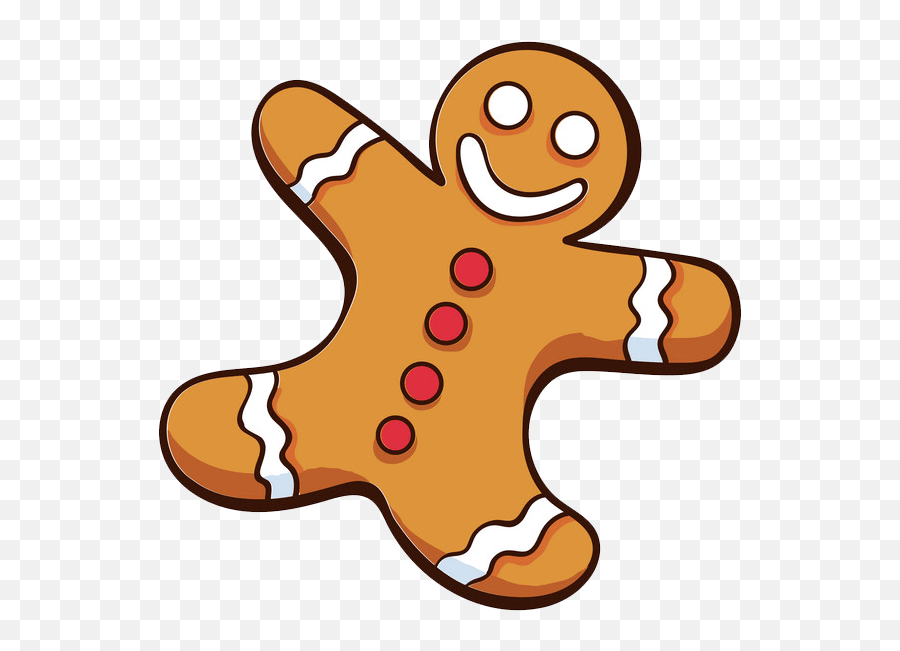 Little Gingerbread Man Clipart - Gingerbread Man Clipart Emoji,Man Clipart