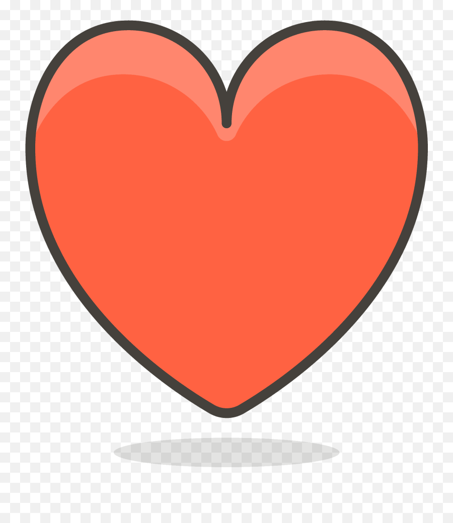 Heart Suit Emoji Clipart - Transparent Background Cartoon Heart Png,Suite Clipart