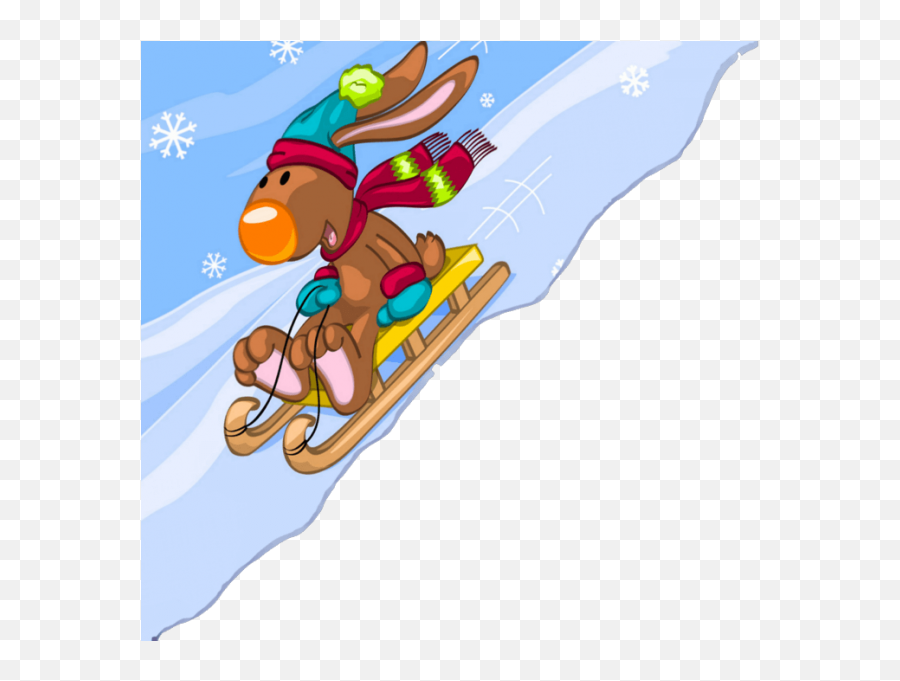 Moldura De Natal - Winter Clipart Transparent Png Fictional Character Emoji,Sledge Clipart