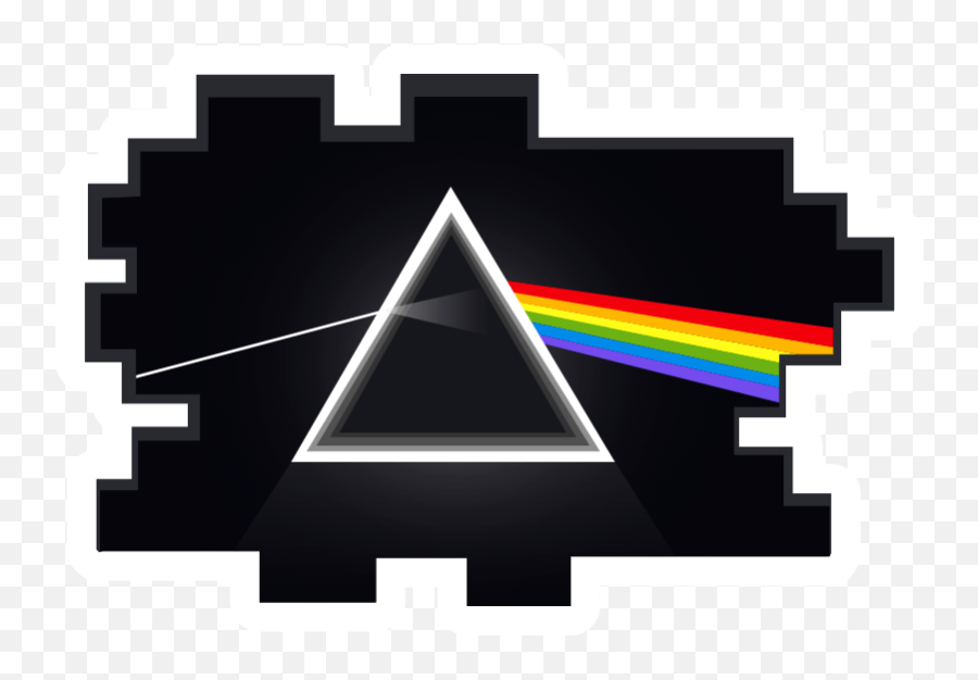 Pink Floyd Prism Band Stickers Music - Dark Side Iv The Moon Emoji,Pink Floyd Logo