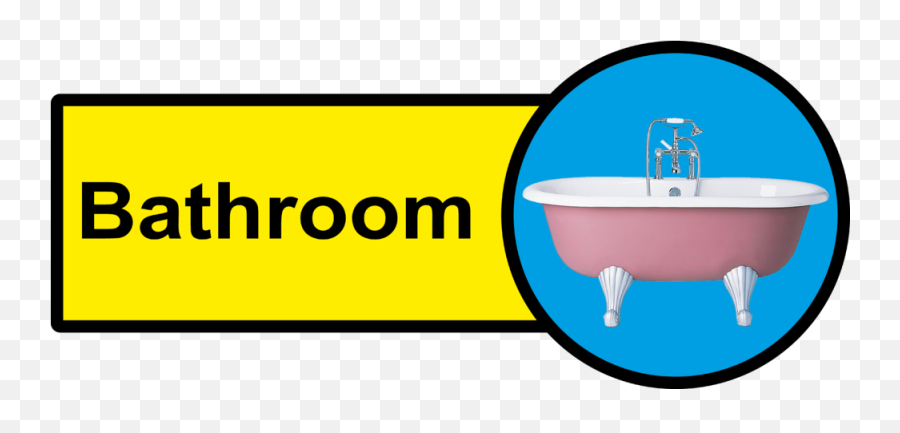 Clipart Bathroom Bathroom Safety - Signs For Dementia Dementia Friendly Signage Bedroom Emoji,Bathroom Sign Clipart
