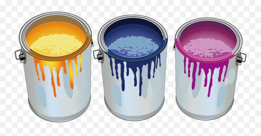 Paint Bucket Painting Cartoon Png Image - Paint Bucket Png Emoji,Paint Png