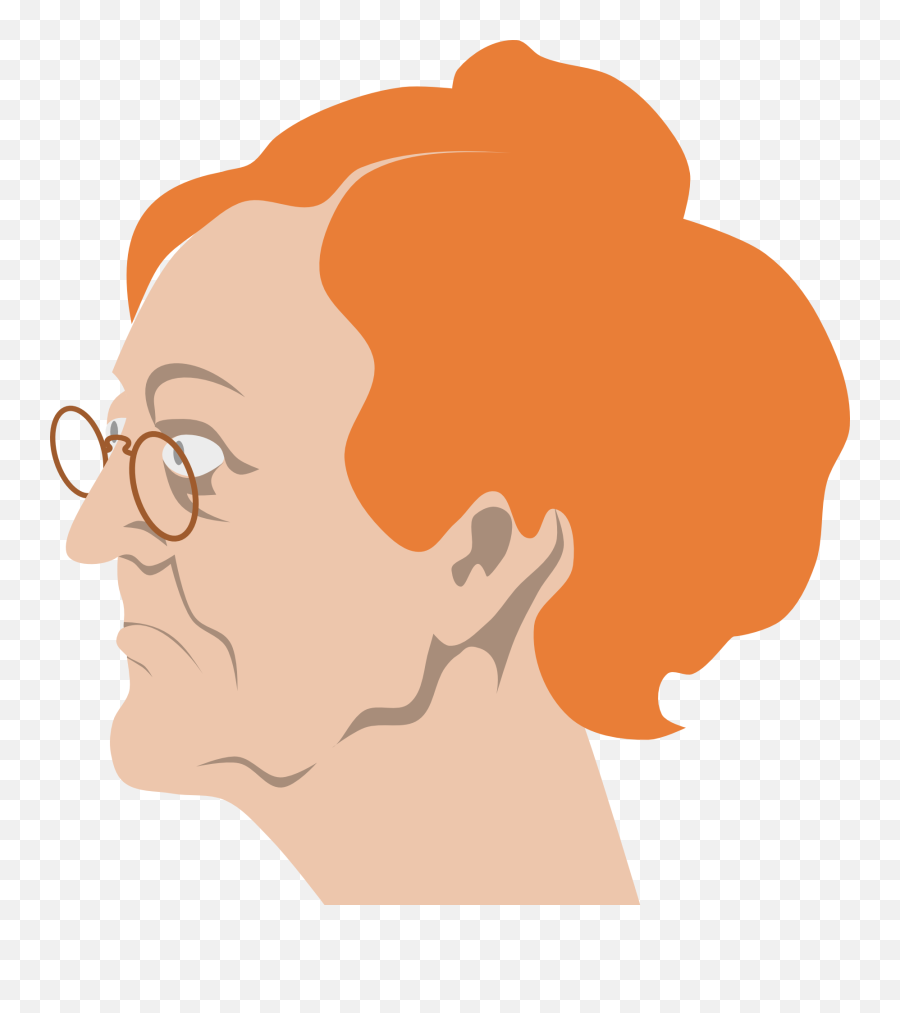 Grandmother Png Transparent Image - Spectacles Grandmother Emoji,Grandma Clipart