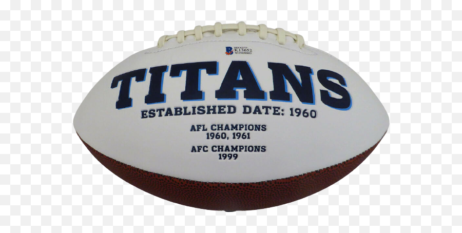 Marcus Mariota Tennessee Titans Signed Titans White Logo Football 132506 Bas Coa Emoji,Tennessee Titans New Logo