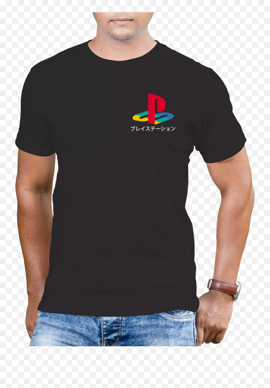 Kids And Adult Shirts Ps Playstation Console Print T - Shirt Emoji,Playstation Logo Shirt