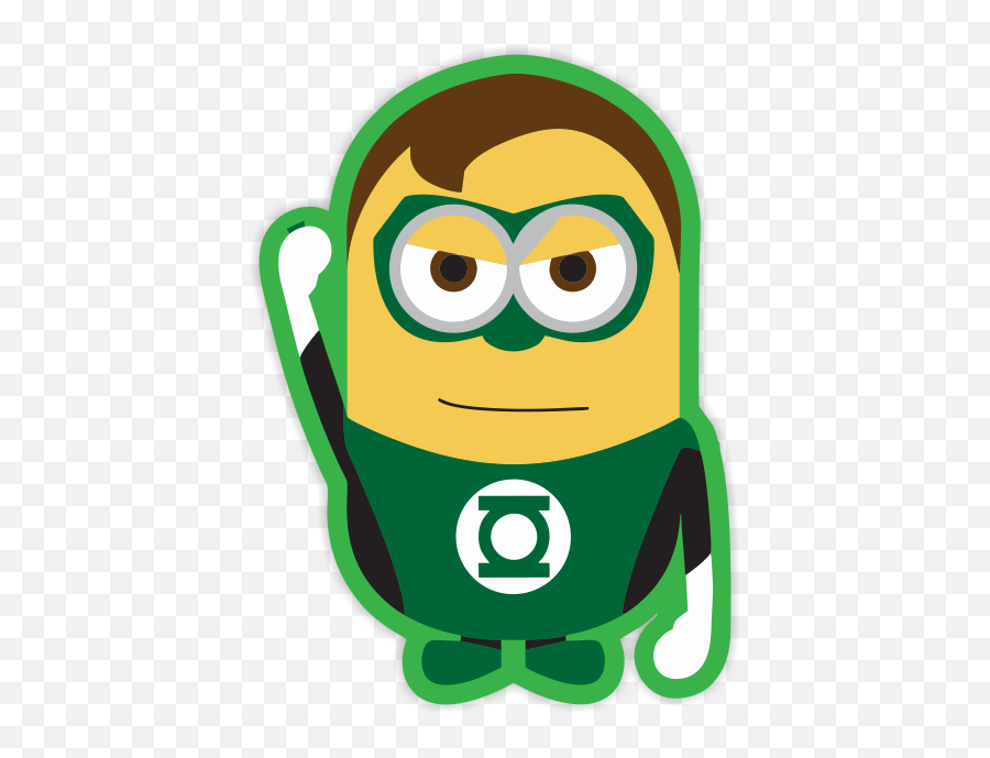 Minions L Dc Comics - Minion Green Lantern 446x608 Png Emoji,Green Lantern Clipart
