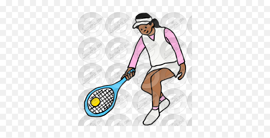 Tennis Player Picture For Classroom Therapy Use - Great Tennis Player Emoji,Tennis Racket Clipart