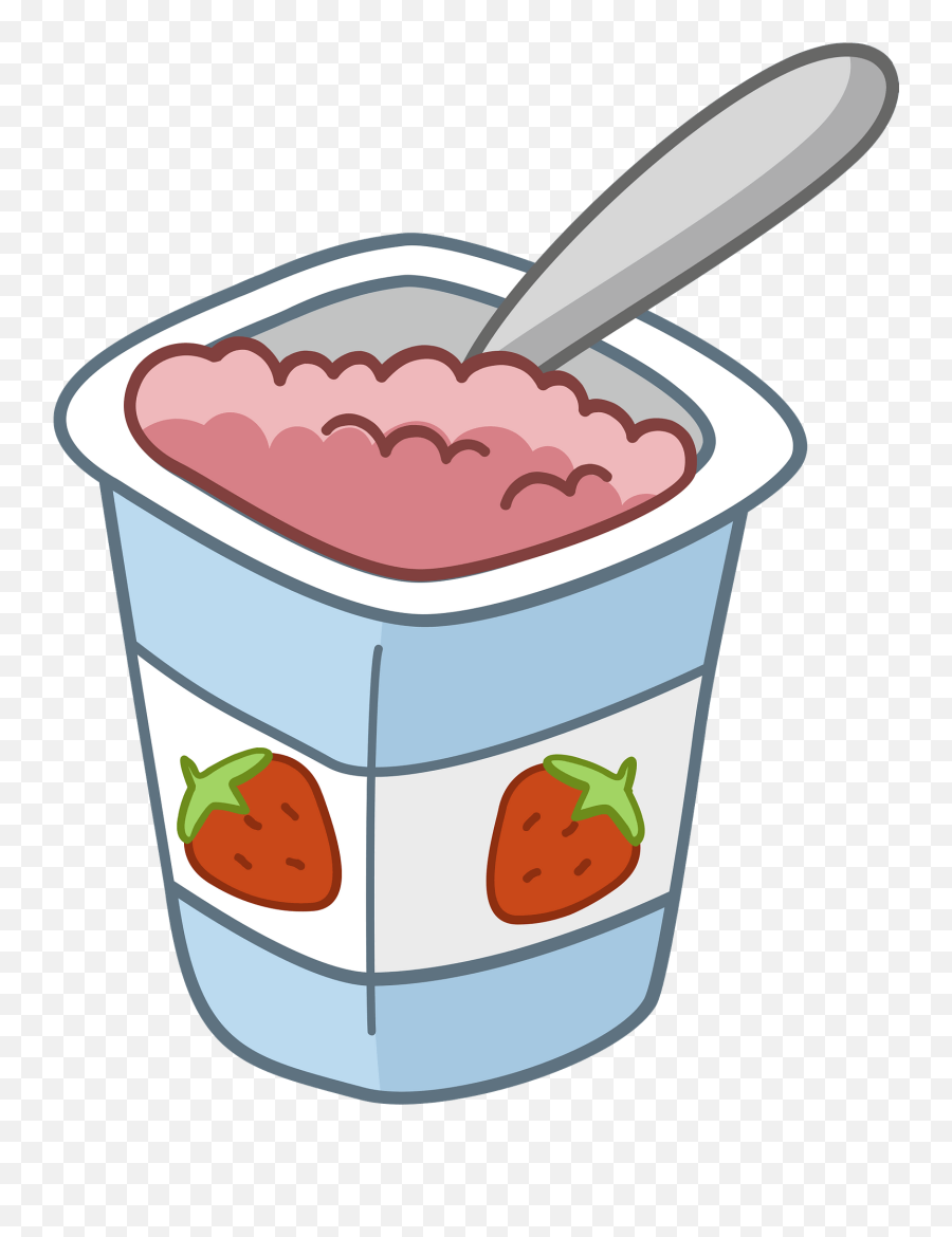 Yogurt Clipart - Yogurt Clipart Transparent Emoji,Yogurt Clipart