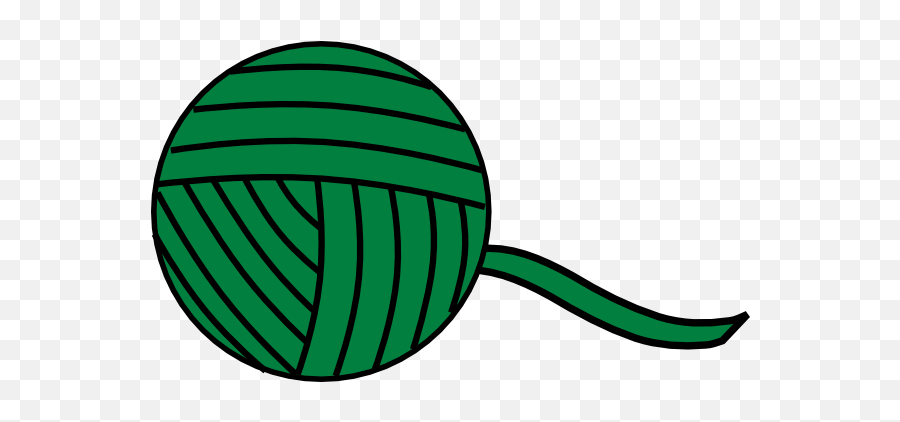 Green Yarn Ball Clip Art At Clker - Green Ball Of Yarn Clipart Emoji,Yarn Clipart