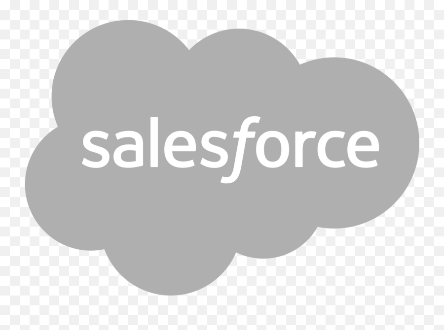 Salesforce Logo Black And White - Salesforce Icon Grey Emoji,Salesforce Logo