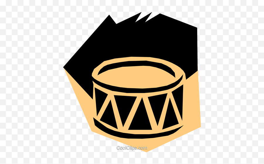 Woodcut Drums Royalty Free Vector Clip Art Illustration - Language Emoji,Drums Clipart