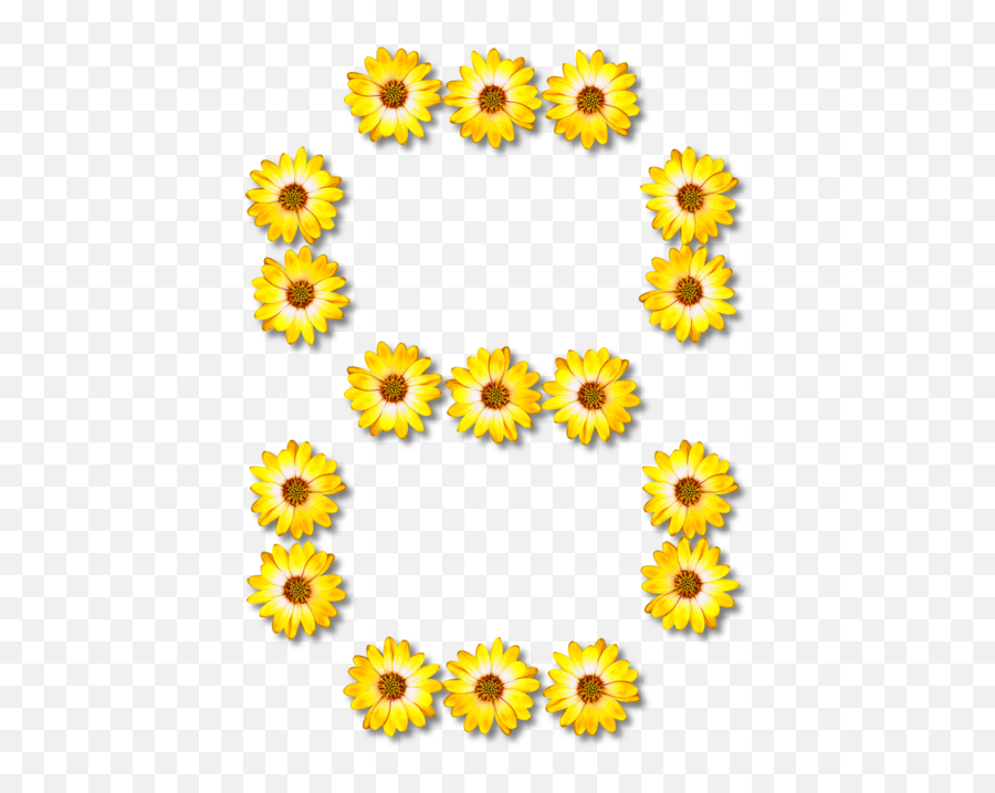 Sunflower Seedchrysanthsflower Png Clipart - Royalty Free Sunflower Number 3 Png Emoji,Share Clipart