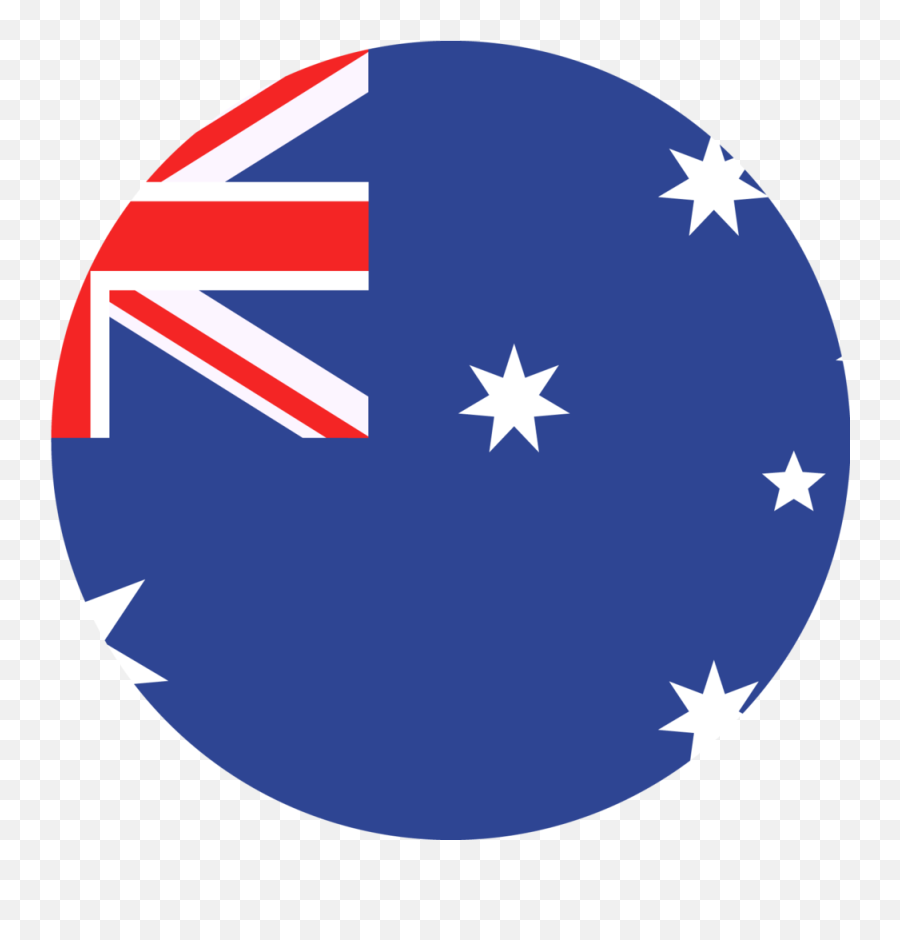 Australian Flag Round Clipart - Australia Flag Square Emoji,Australia Flag Png