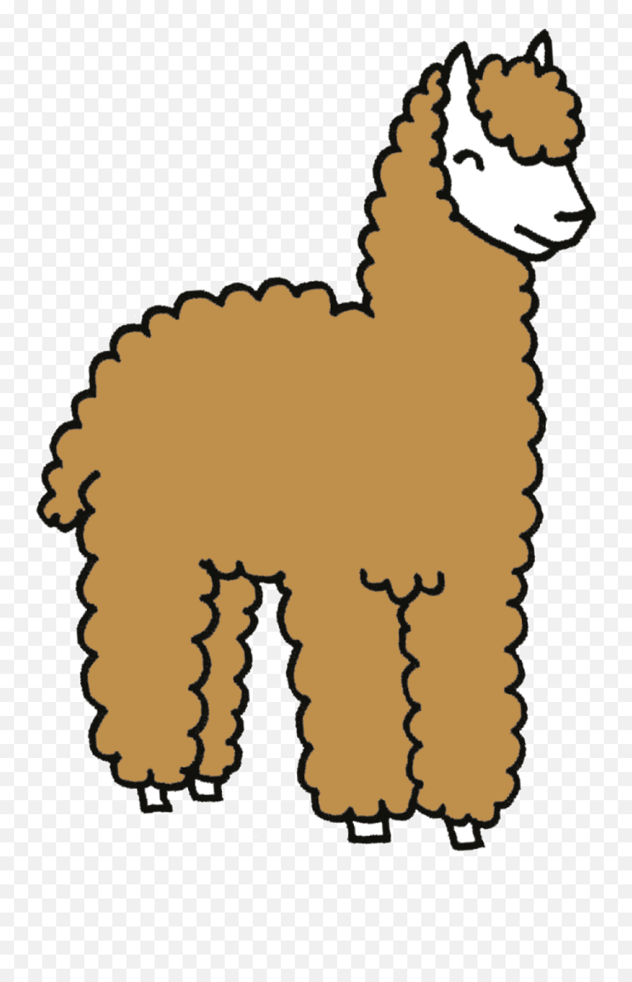 Alpaca Strijkapp Clipart - Animal Figure Emoji,Alpaca Clipart
