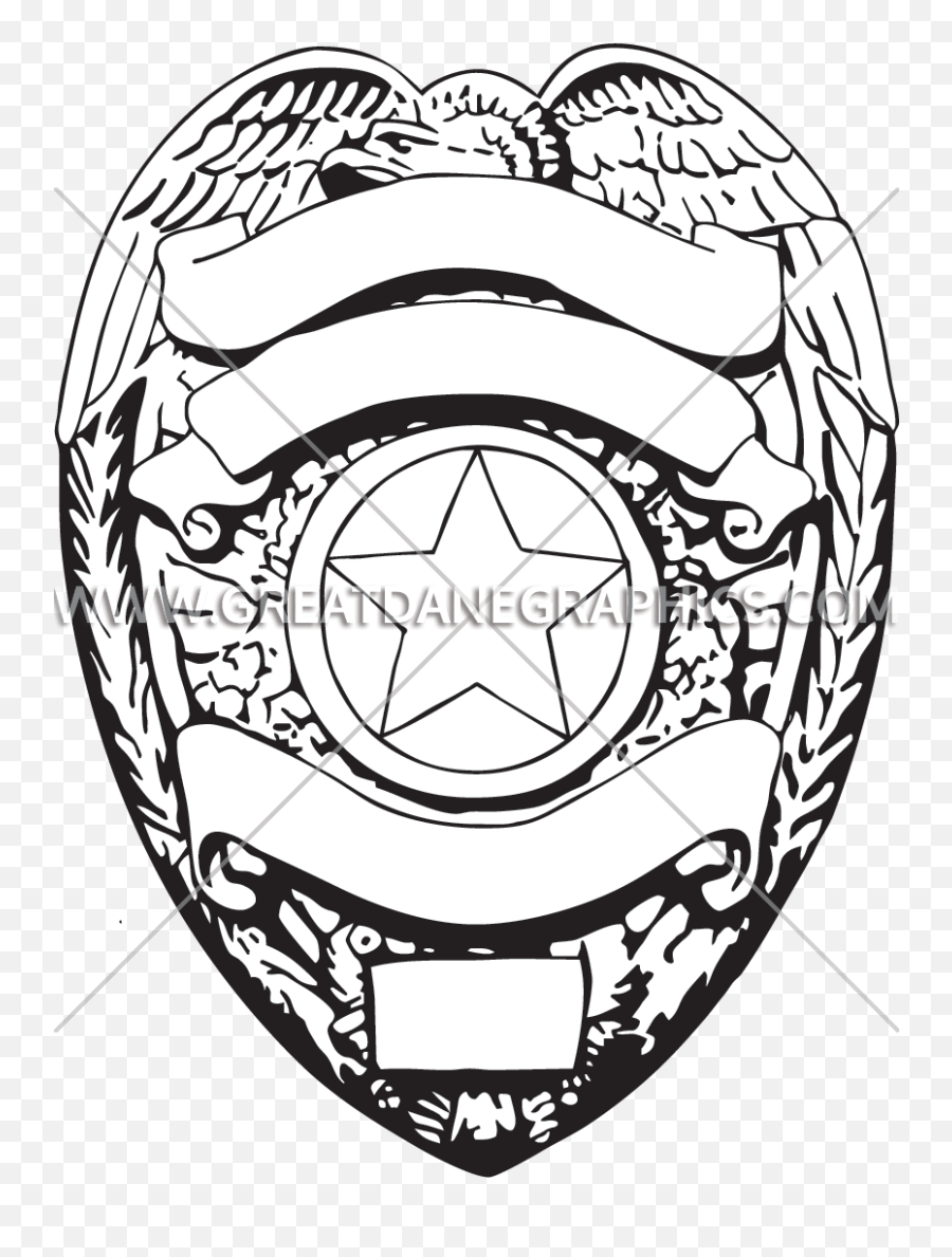 Gold Police Badge - Art Work For Police Badge Emoji,Police Badge Clipart