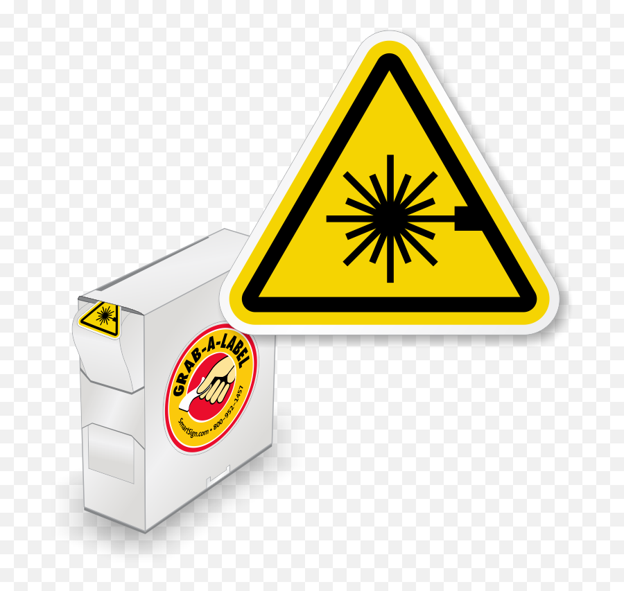 Iso W004 Laser Beam Labels In Dispenser - Laser Warning Label Emoji,Laser Beam Transparent