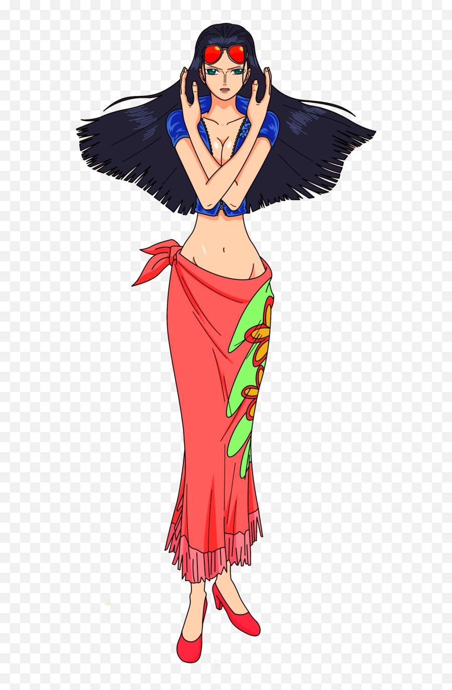 Check Out This Transparent One Piece Nico Robin Red Skirt - Robin One Piece Png Emoji,Robin Png