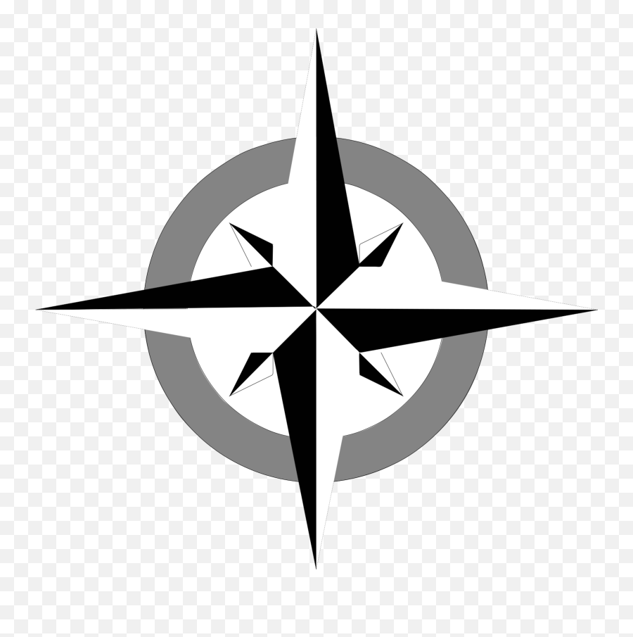 Clipart Of Polaris North Star Free - Compass Clip Art Emoji,North Star Clipart