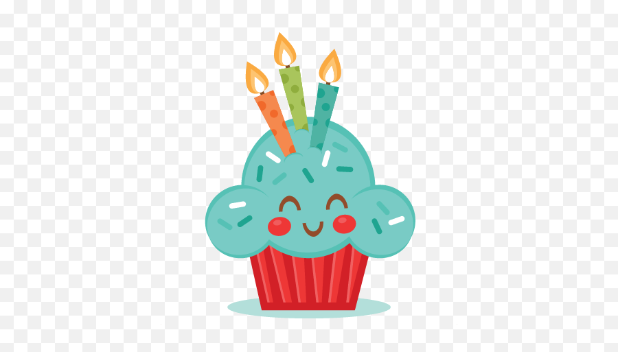 Pin - Cute Birthday Clipart Transparent Emoji,Birthday Cupcake Clipart