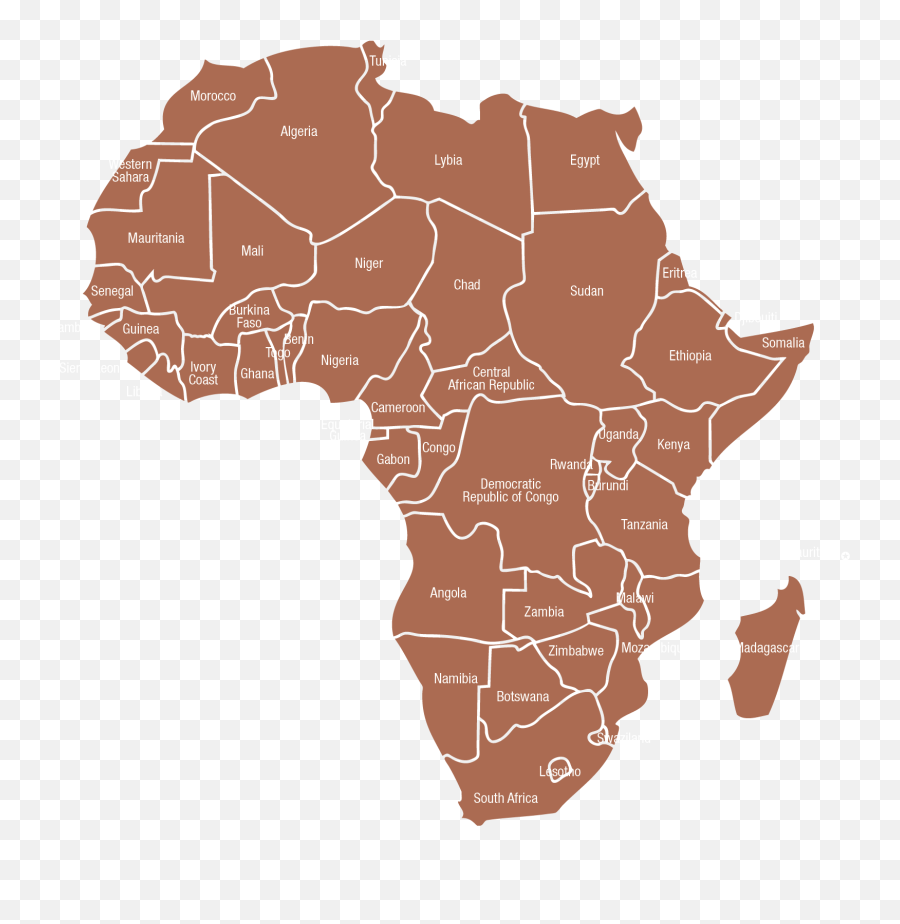 Africa Map Transparent Image Png Arts Emoji,Africa Map Png