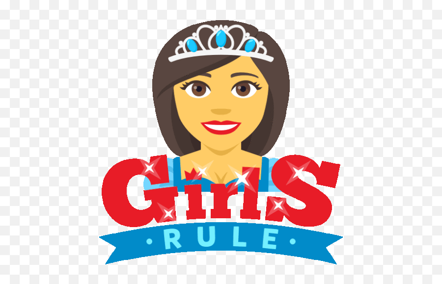 Girls Rule Woman Power Sticker - Girls Rule Woman Power Emoji,Girl Power Clipart