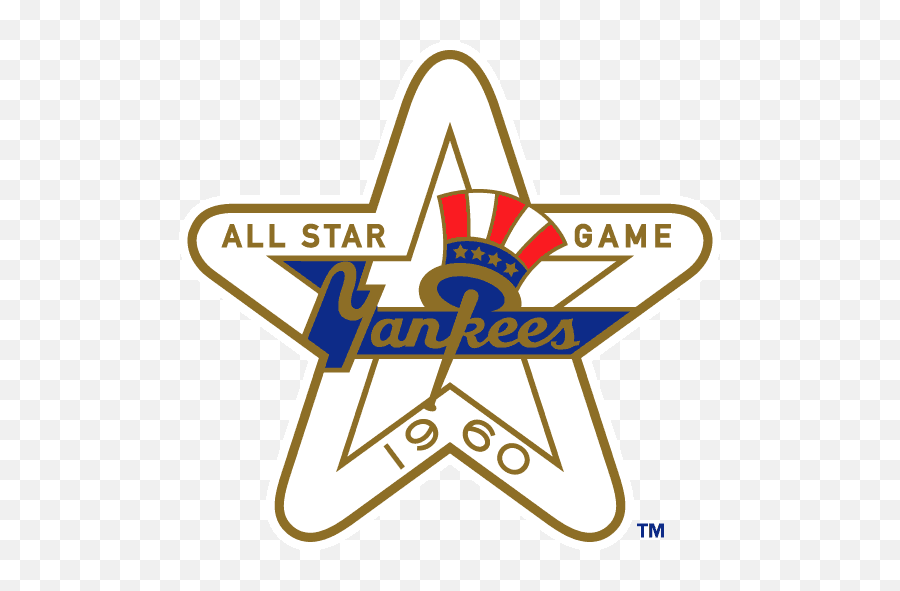 Mlb All - Star Game Primary Logo Major League Baseball Mlb 1960 All Star Game Baseball Logo Emoji,Yankee Logo