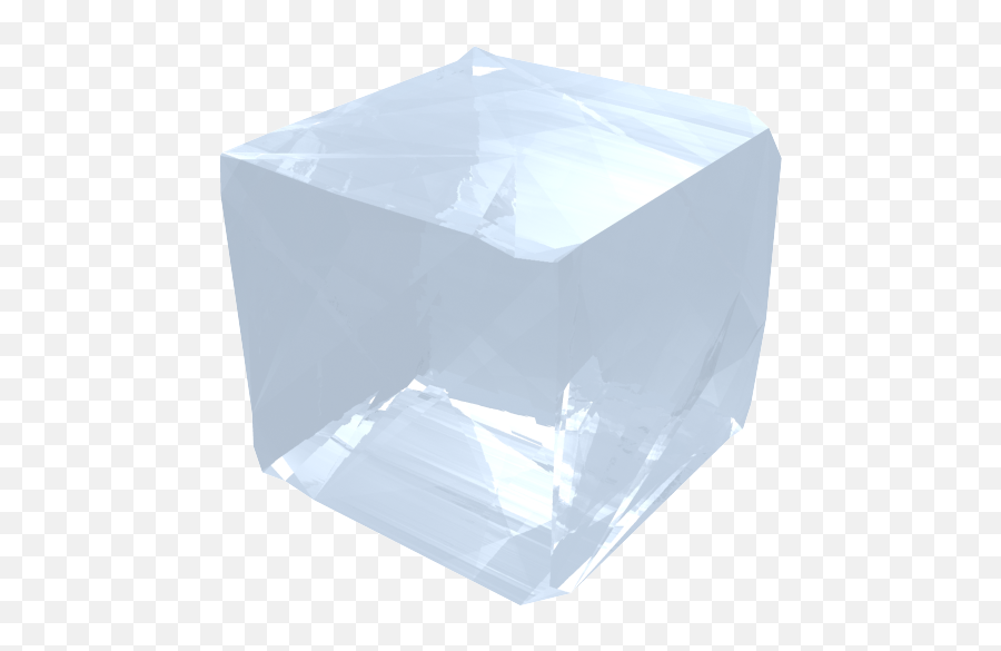 Crystal Cube Transparent Precious Transparency Salt Emoji,Crystals Transparent