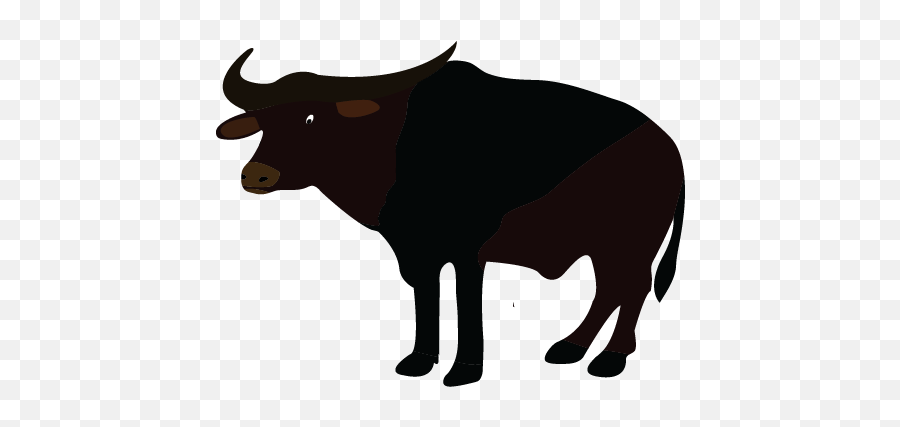 Buffalo Clipart Kiaavto - Black Buffalo Cartoon Emoji,Buffalo Clipart