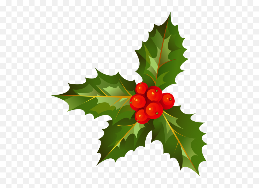 Christmas Decoration With Holly Leave - Christmas Decoration Cartoon Png Transparent Emoji,Holly Png
