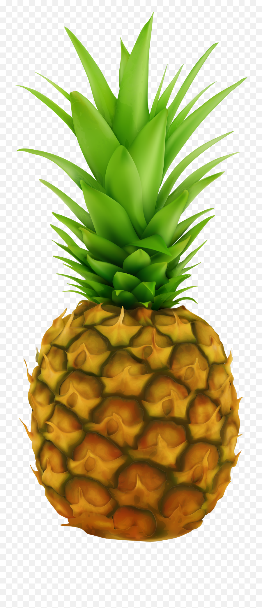 Pineapple Transparent Clip Art Image - Clip Art Pineapple Transparent Emoji,Pineapple Clipart