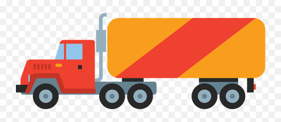Semi Truck Clipart - Commercial Vehicle Emoji,Semi Truck Clipart