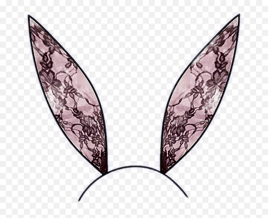 Clipart Bunny Headband Clipart Bunny Headband Transparent Free For Download - Pink Lace Bunny Ear Headband Emoji,Bunny Ears Png