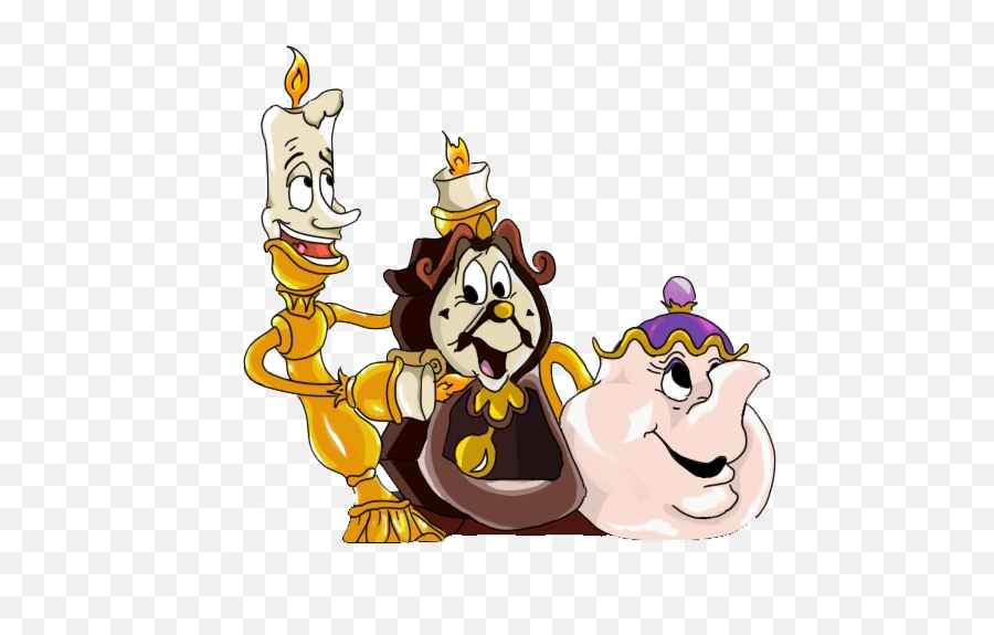 Beauty And The Beast Png Free Download - Chip And Ms Pott Png Emoji,Beauty And The Beast Png