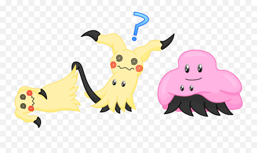 Download Hd Mimikyu Ditto Pokemon - Fictional Character Emoji,Mimikyu Png