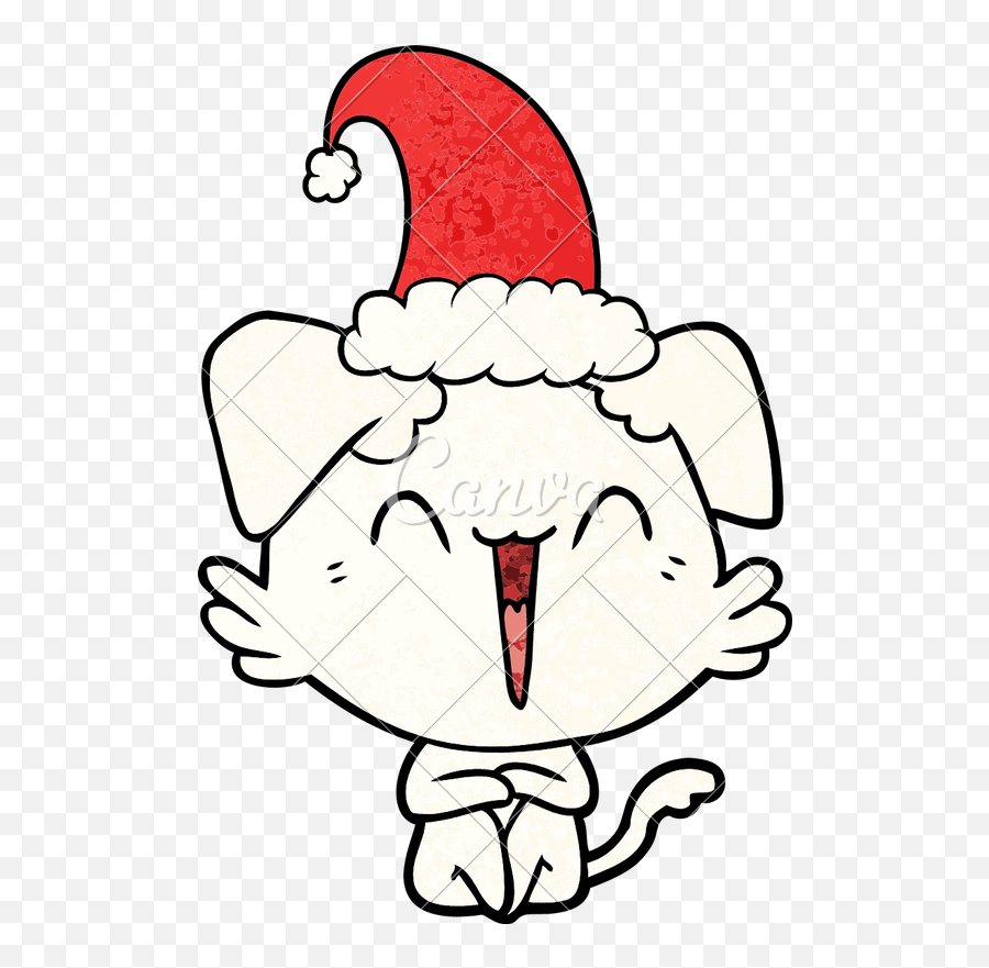 Christmas Dog Cartoon Emoji,Christmas Dog Clipart