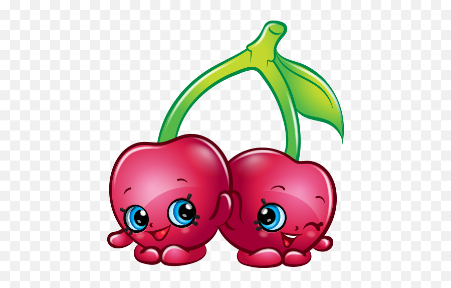 Cheeky Cherries Art Official Shopkins - Shopkins Cherry Emoji,Cherries Clipart
