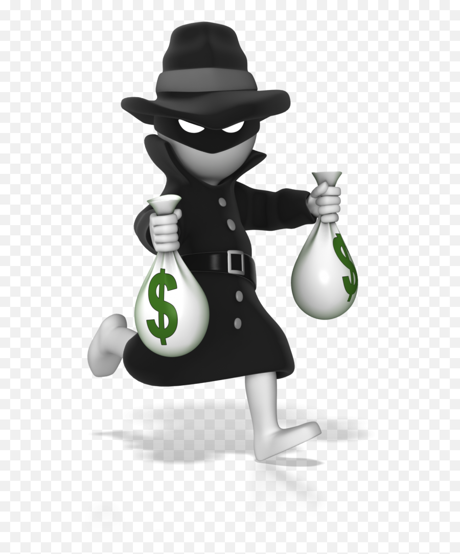 Download Thief Running With Money Bags 1600 Clr - Money Robber With Money Bag Png Emoji,Money Bags Png