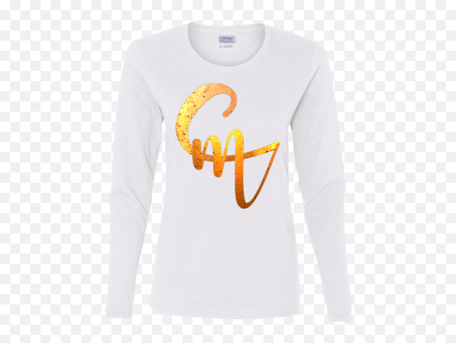 Cm Logo Ladiesu0027 Cotton Ls T - Shirt Long Sleeve Emoji,Ls Logo