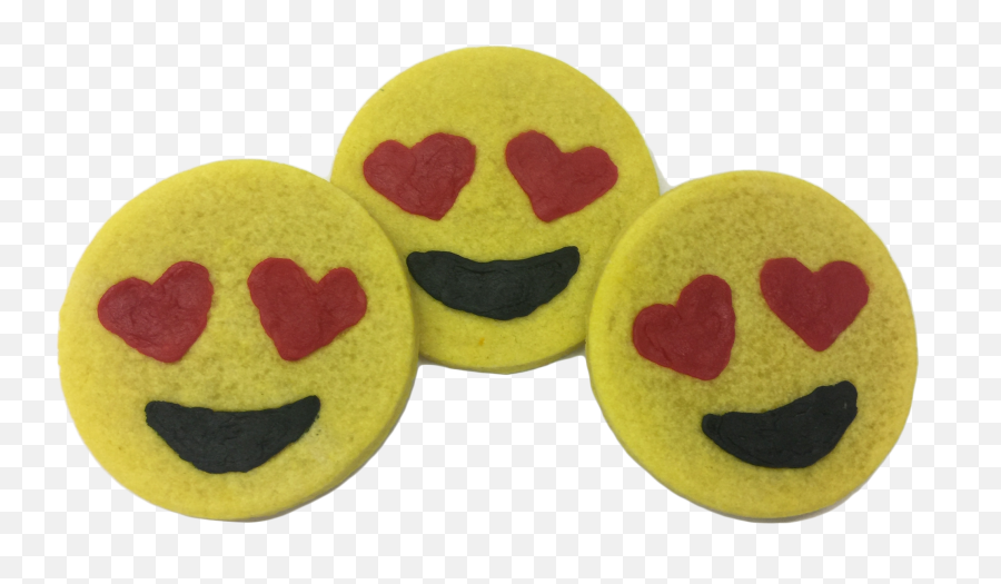Heart Eyes Emoji Sugar Cookies,Eyes Emoji Transparent