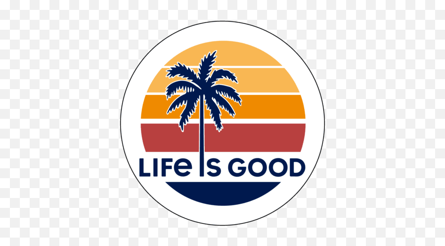 Accessories Lig Retro Sunrise 4 - Circle Sticker Life Is Emoji,Superhot Logo