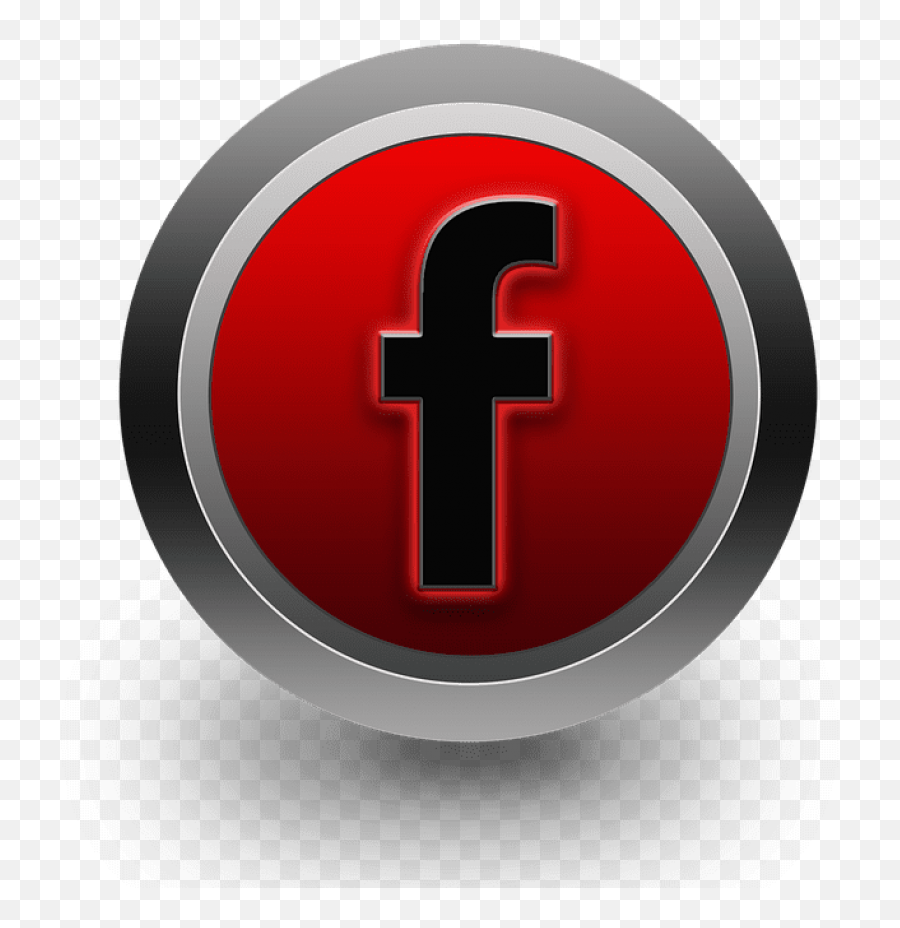 Free Png Download Transparent Red Facebook Icon Png - Cross Emoji,Facebook Icon Png Circle