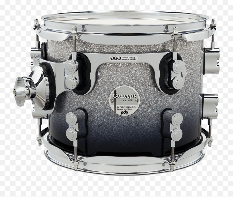 Pdcm2215sb - Concept Maple Silver To Black Fade Lacquer Emoji,Snare Drum Clipart Black And White