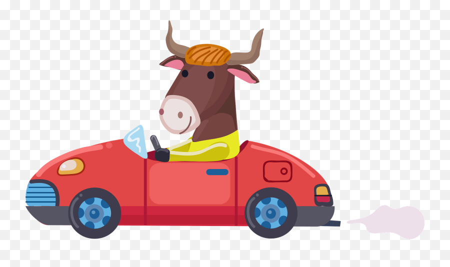 Bull With The Car Clipart Free Download Transparent Png - Happy Emoji,Bull Clipart