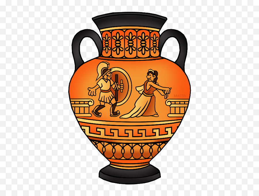 Ancient Greek And Roman Gods - Ancient Greece Clip Art Emoji,Vase Clipart